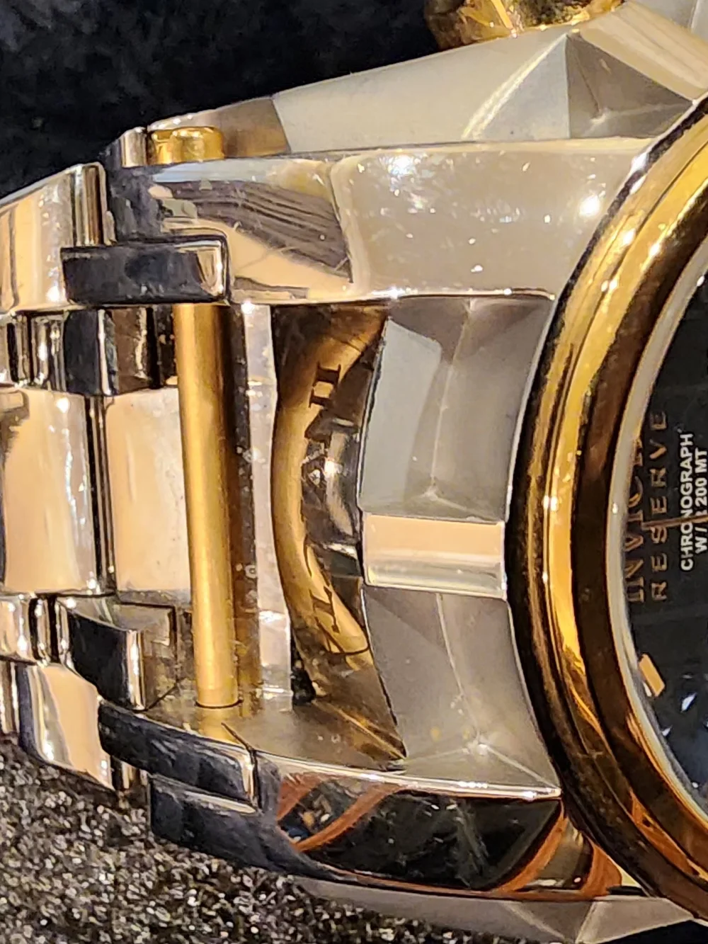 Invicta Reserve Men's Gold & Blue Chronograph Watch